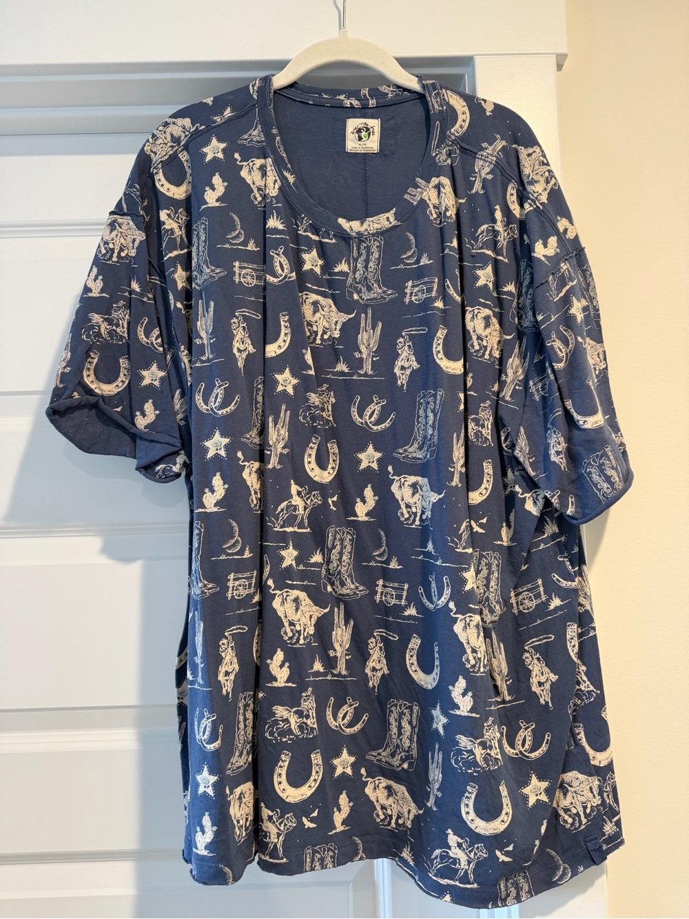 We The Free Navy Western Short Sleeve Tee